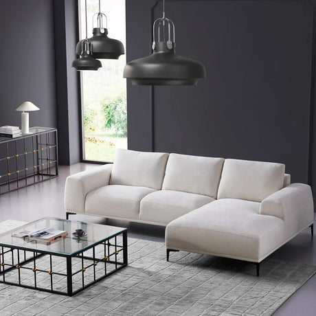 Middleton Sectional Sofa in Beige Linen Xcella