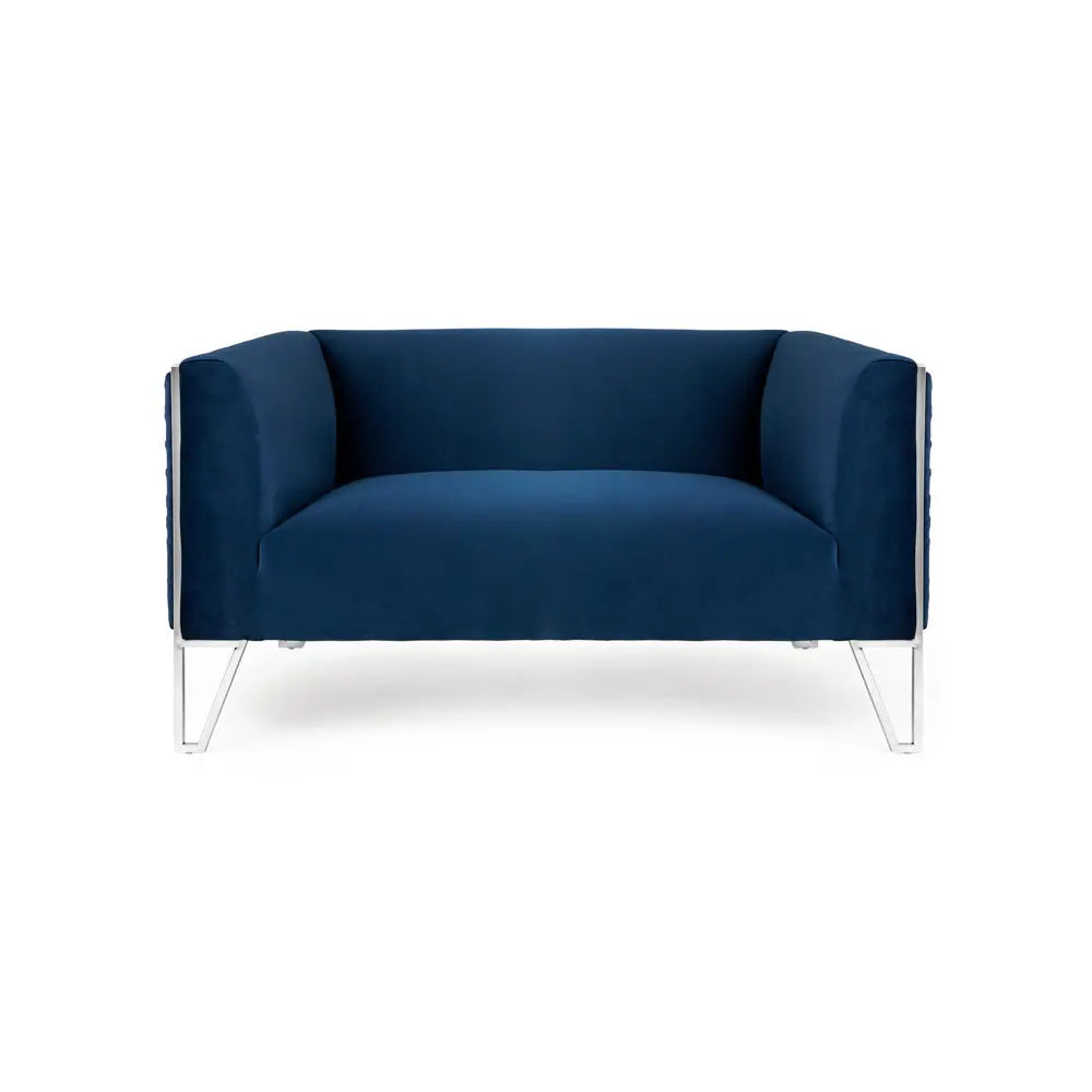 Truro Loveseat in Blue Xcella