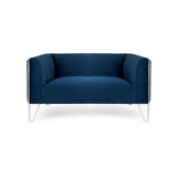 Truro Loveseat in Blue Xcella