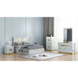 Triton LED Bedroom Set in White Complete Home Furnish