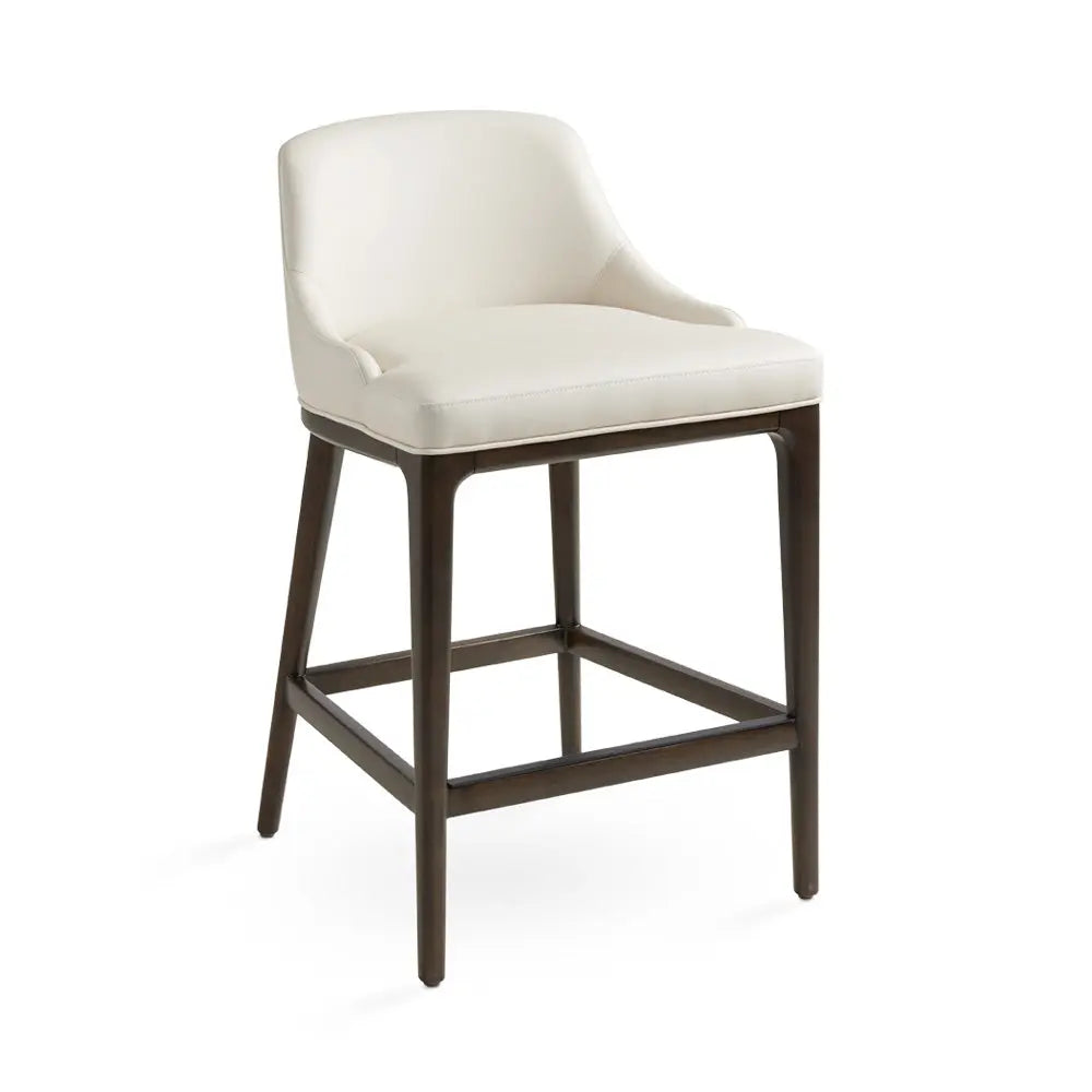 Emmett Counter Chair Aspen Taupe PU - Xcella Furniture