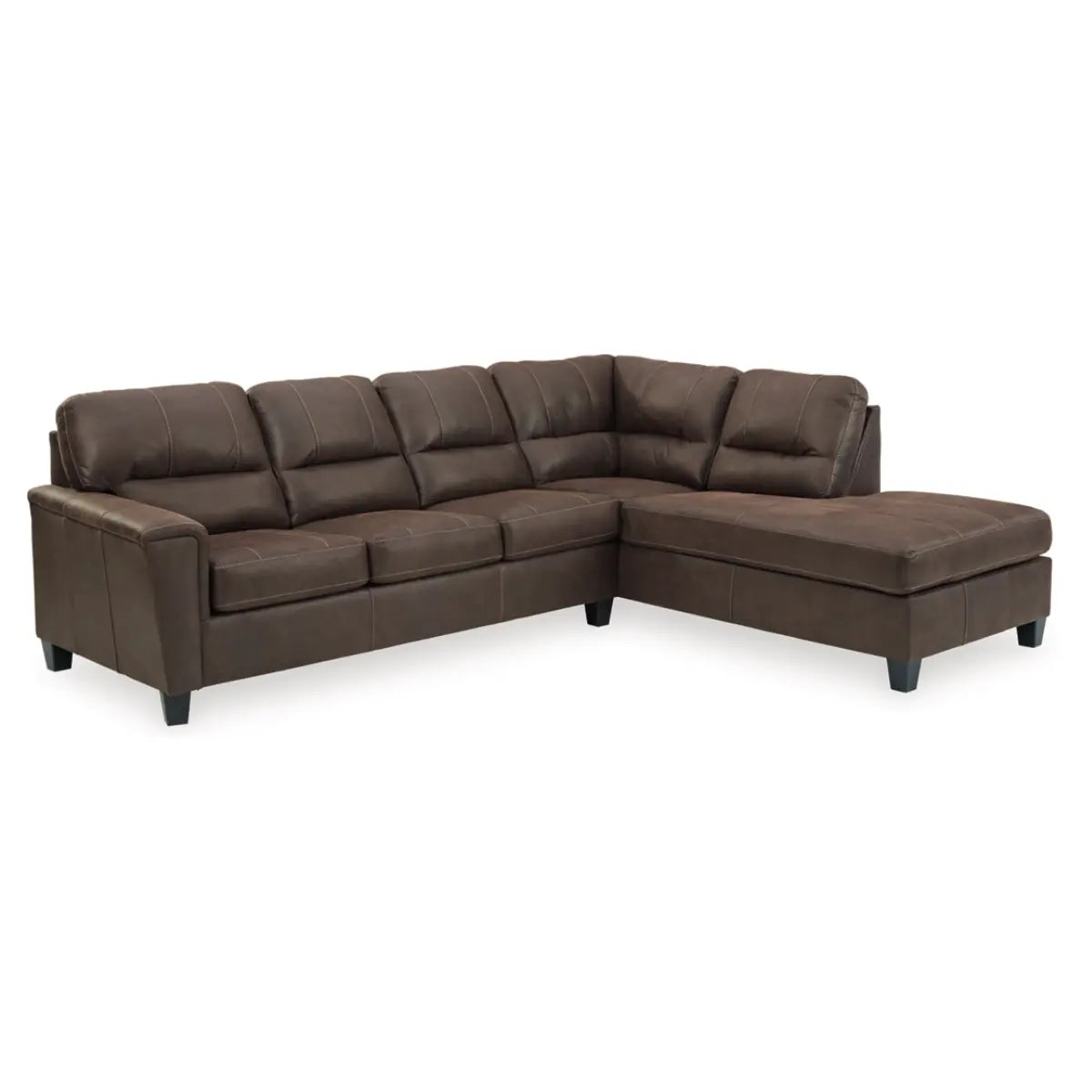 Navi 2Pc Sectional in Chestnut Brown Signature Design by Ashley