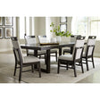 Ashley Neymorton Dining Set in Dark Brown Signature Design by Ashley