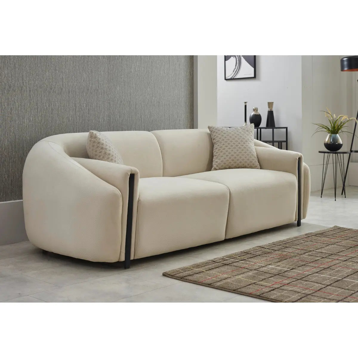 Heaven Sofa Set in Cream Decoline