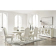 Ashley Arlendyne Dining Set in White Signature Design by Ashley