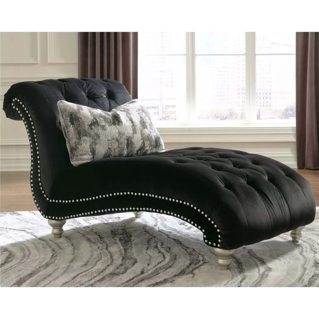 Ashley Harriotte Velvet Chaise Signature Design by Ashley