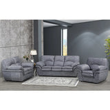 Chandler 6050 Sofa Set in Lovey's Pewter Complete Home Furnish