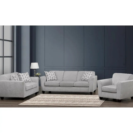 Whisper 2211 Sofa Set in Grey Sofa by Fancy