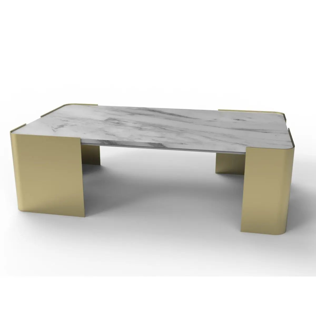 Hugo Coffee Table in Gold Brassex