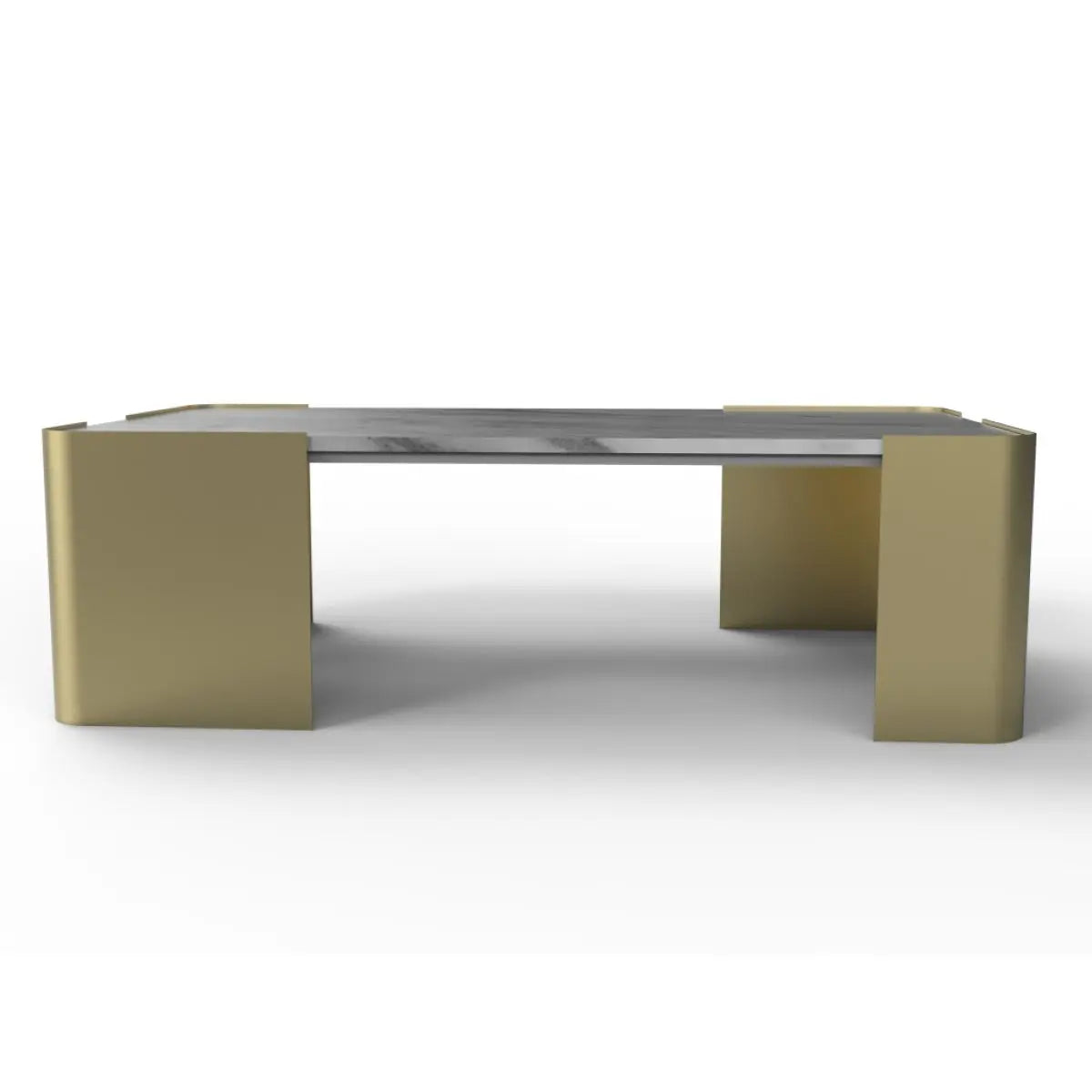 Hugo Coffee Table in Gold Brassex