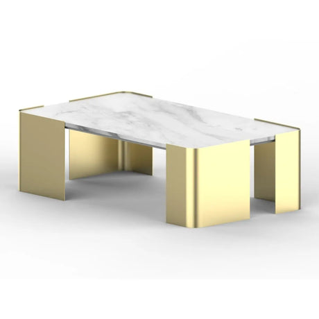 Hugo Coffee Table in Gold Brassex