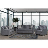 Velva 2241 Sofa Set in Grey Sofa by Fancy