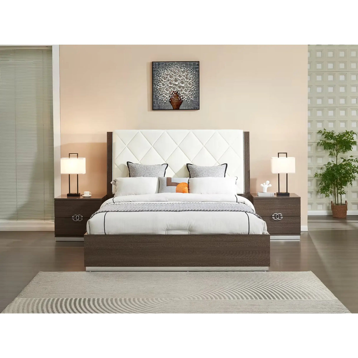 2504 Bedroom Set in Brown Complete Home Furnish