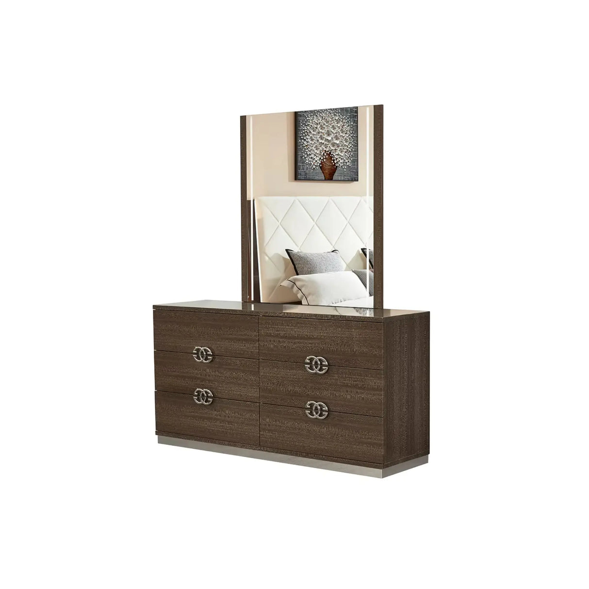 2504 Bedroom Set in Brown Complete Home Furnish