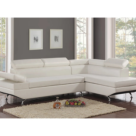 2800 Modern Sectional in White VFI