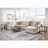 Ashley Edenfield 3Pc Sectional With Chaise in Linen Signature Design by Ashley