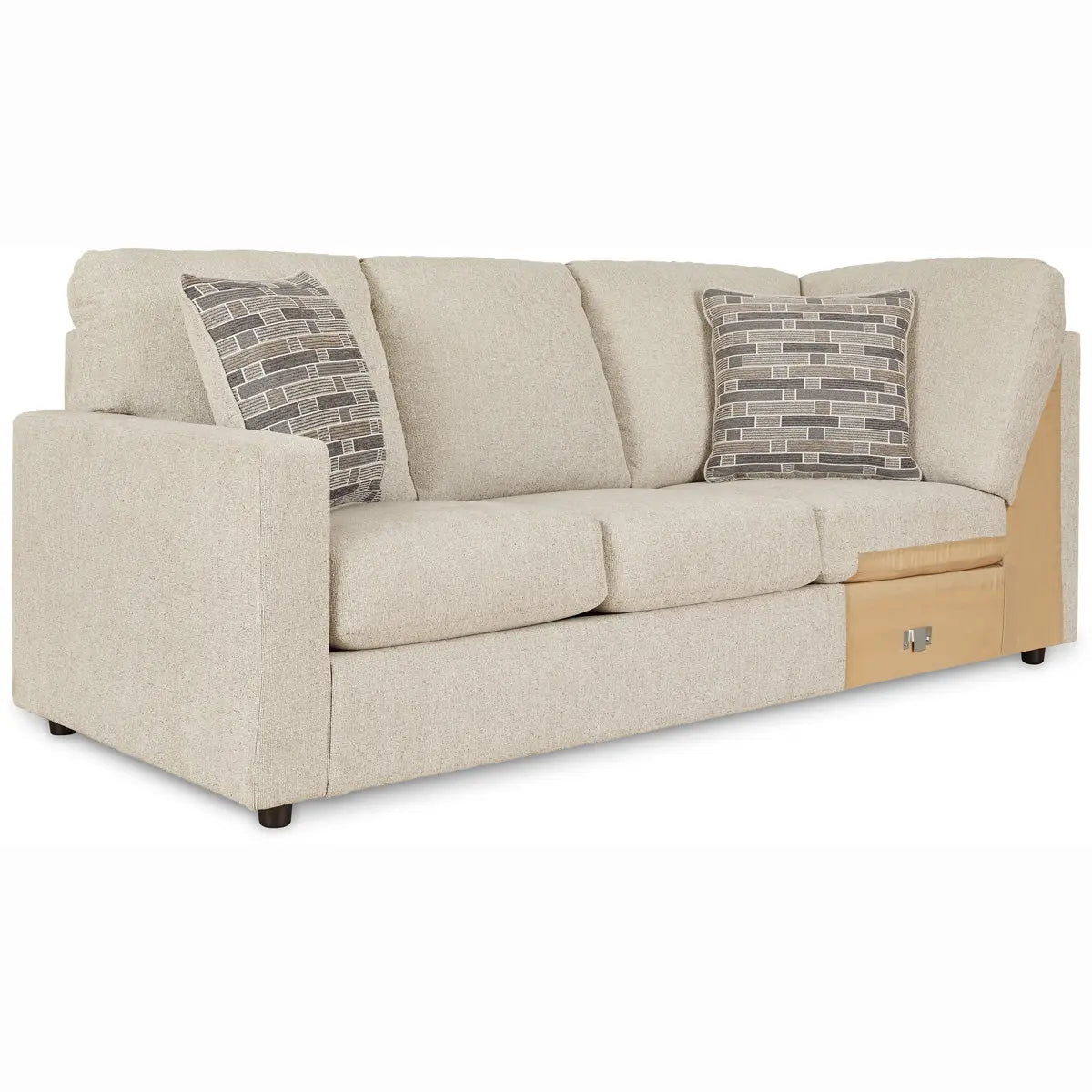 Ashley Edenfield 3Pc Sectional With Chaise in Linen Signature Design by Ashley