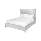 Wellington Platform Bed in Velvet Xcella