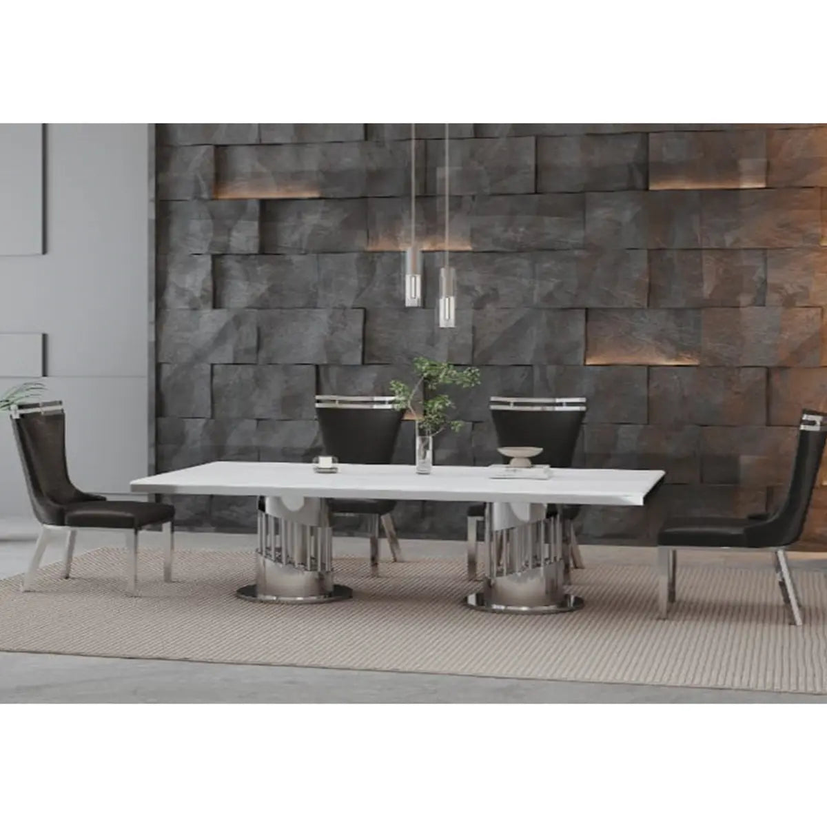 2800 Spiral Marble Dining Table B2M