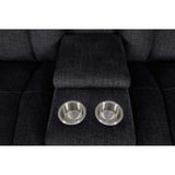 Calvino Power Reclining Sofa Set in Dark Grey Kwality