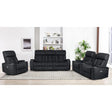 Calvino Power Reclining Sofa Set in Dark Grey Kwality