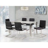 Porfirio 7 pc Glass Dining Set 3645 - Complete Home Furnish