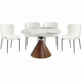 Greer 5Pc Dining Set in White 3696 M.A.Z