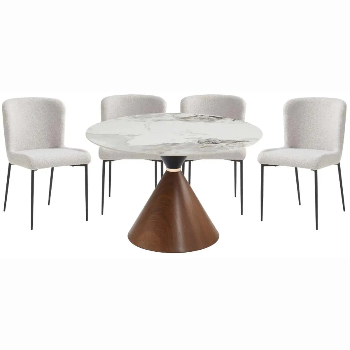 Greer 5Pc Dining Set in Grey 3696 M.A.Z