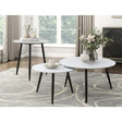 Alaina 3Pc Coffee Table Set 3697WH M.A.Z