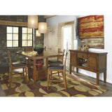 Ashley Ralene Pub Dining Set in Brown Signature Design by Ashley