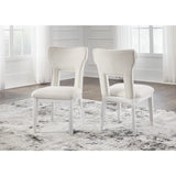 Ashley Chalanna Dining Set in White Signature Design by Ashley