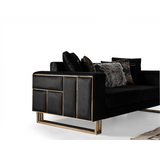 Magnum Sofa Set in Black