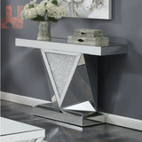 Acmi Geometric LED Console Table Galaxy