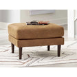 Ashley Telora ottoman In Caramel - Brampton Furniture Store