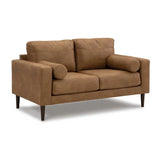 Ashley Telora Loveseat In Caramel - Brampton Furniture Store