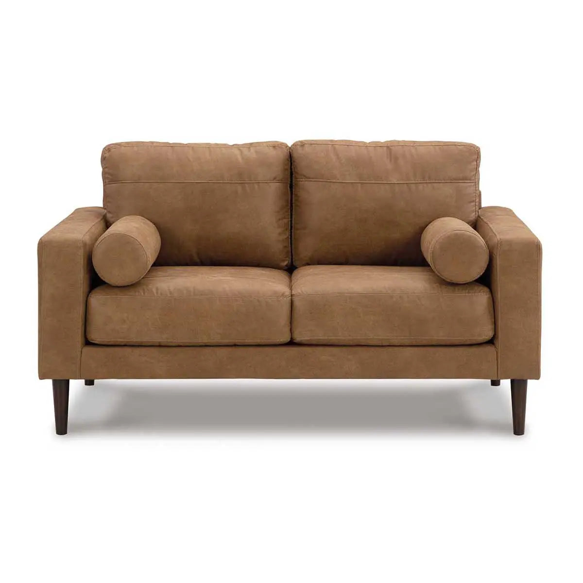 Ashley Telora Loveseat In Caramel - Brampton Furniture Store