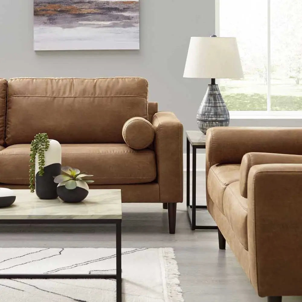 Ashley Telora Sofa In Caramel - Brampton Furniture Store