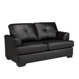 Zurick Series Leather Loveseat Sofa by Fancy