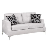 Gibson Loveseat in Silver Sofa by Fancy