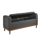 Lift Top Storage Bench 4590DG Complete Home Furnish