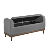 Lift Top Storage Bench 4590GY Complete Home Furnish