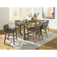 Ashley Cabalynn Pub Dining Set in Brown Signature Design by Ashley