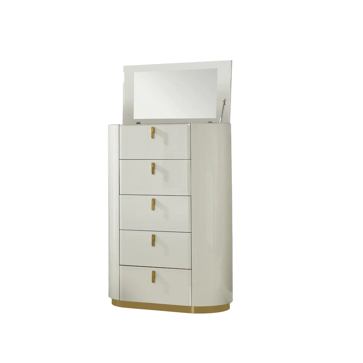 2406 Hydraulic Storage Bed in Beige VFI