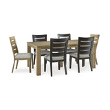 Ashley Galliden Dining Set in Two-Tone Signature Design by Ashley