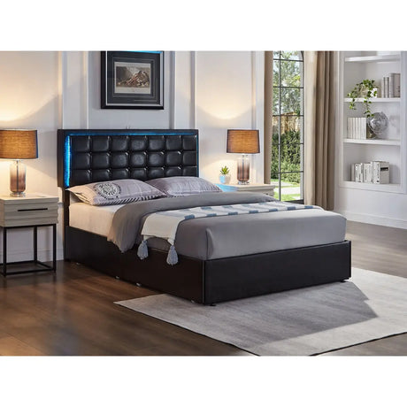 5400 LED Platform Bed in Black I.F.Furniture