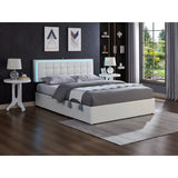 5400 LED Platform Bed in White I.F.Furniture