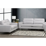 SBF Premium 2pc Sofa Set Silver Sofa by Fancy