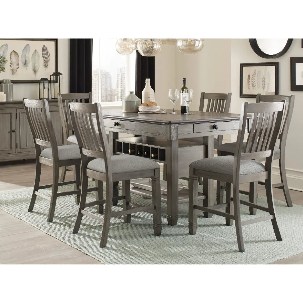 Granby Counterheight Dining Set 5627GY M.A.Z