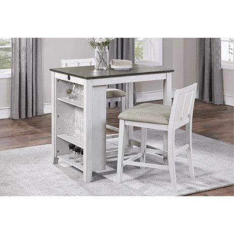 Daye Counter Height Dining Set 5773WH M.A.Z