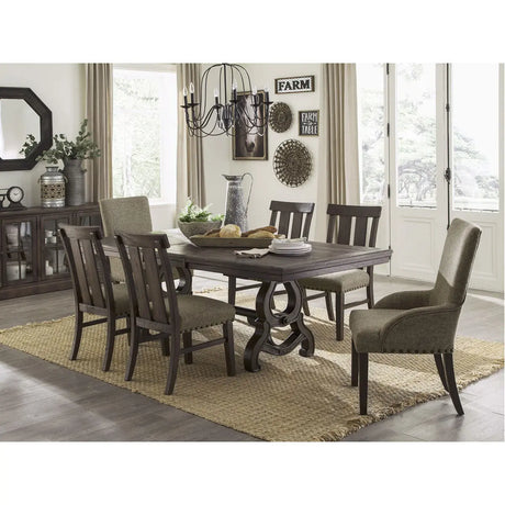 Gloversville 7 pc Dining Set 5799 - Complete Home Furnish